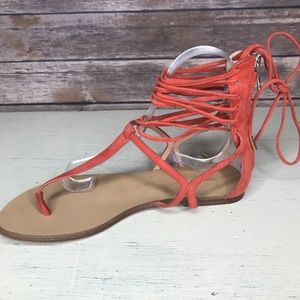 Sigerson Morrison Braze Sandal, Orange, Size 7.5